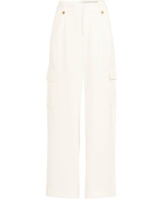 Women's Soft Polish Cargo High Rise Wide Leg Pants
