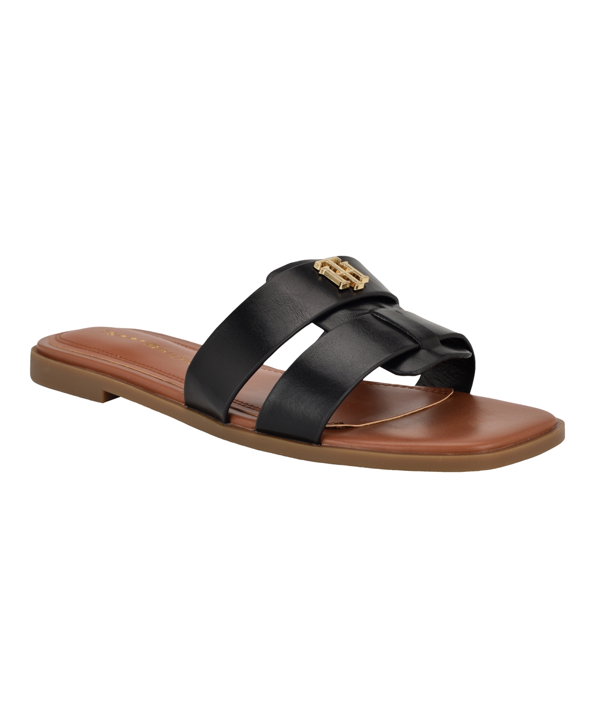 Tommy Hilfiger Pixee Slide Sandal In Black