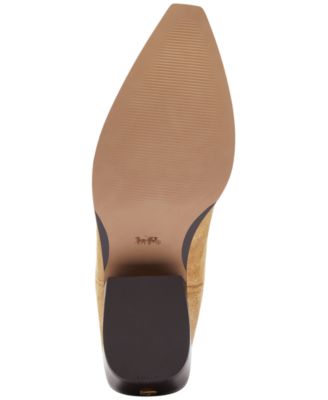 Women's Aria Leather Tall Low-Heel Cowboy Boots