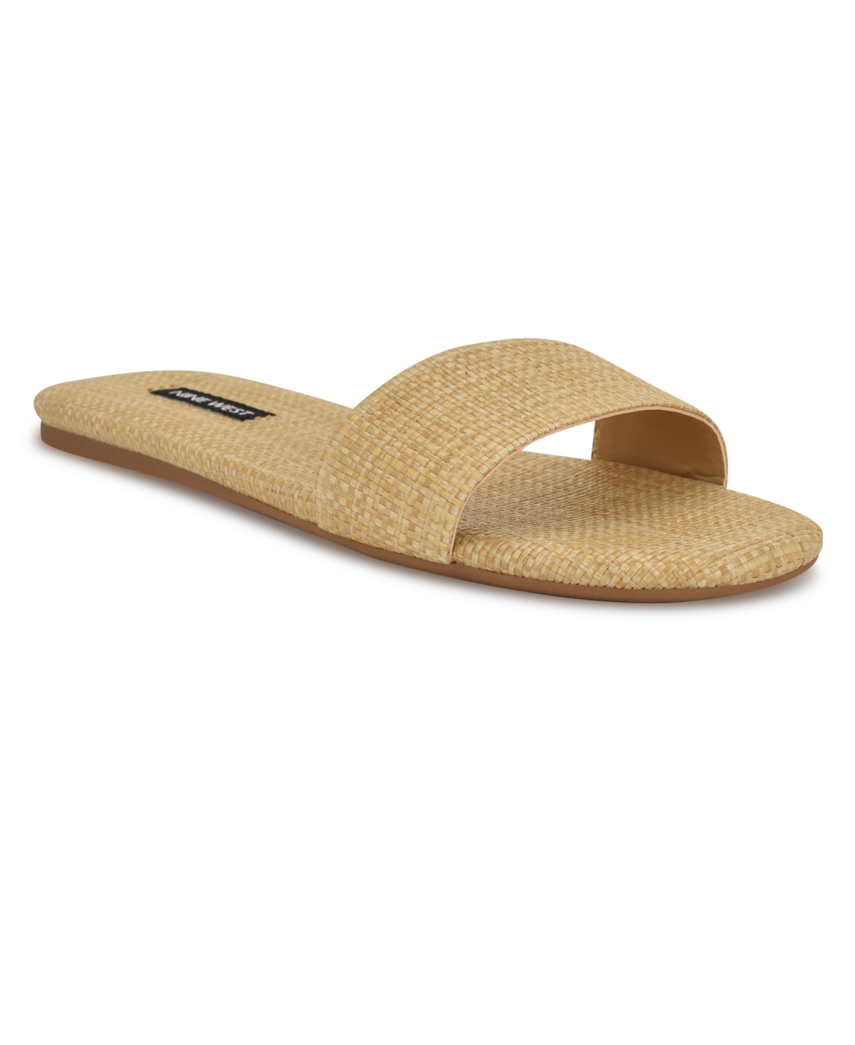Nine West Women's Lolipop Single Band Flat Slide Sandals