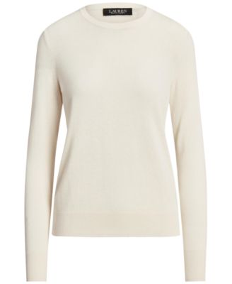 Lauren Ralph Lauren Women's Cotton-Blend Sweater - Macy's