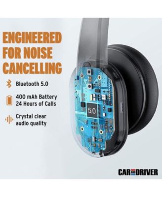 Noise-Canceling Wireless Headset with Ambidextrous Microphone
