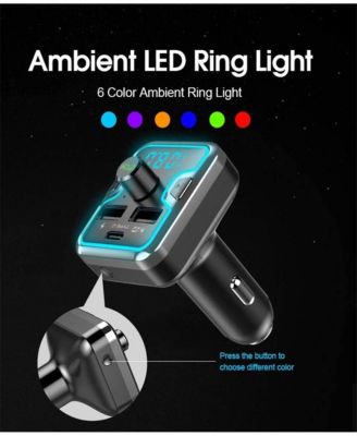 3-Port 12V Car Charging Station and FM Transmitter