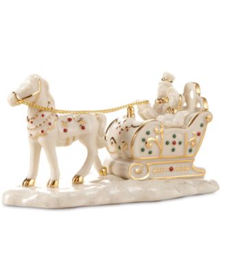 Lenox - Village Treasures Mistletoe Park Horse & Sleigh