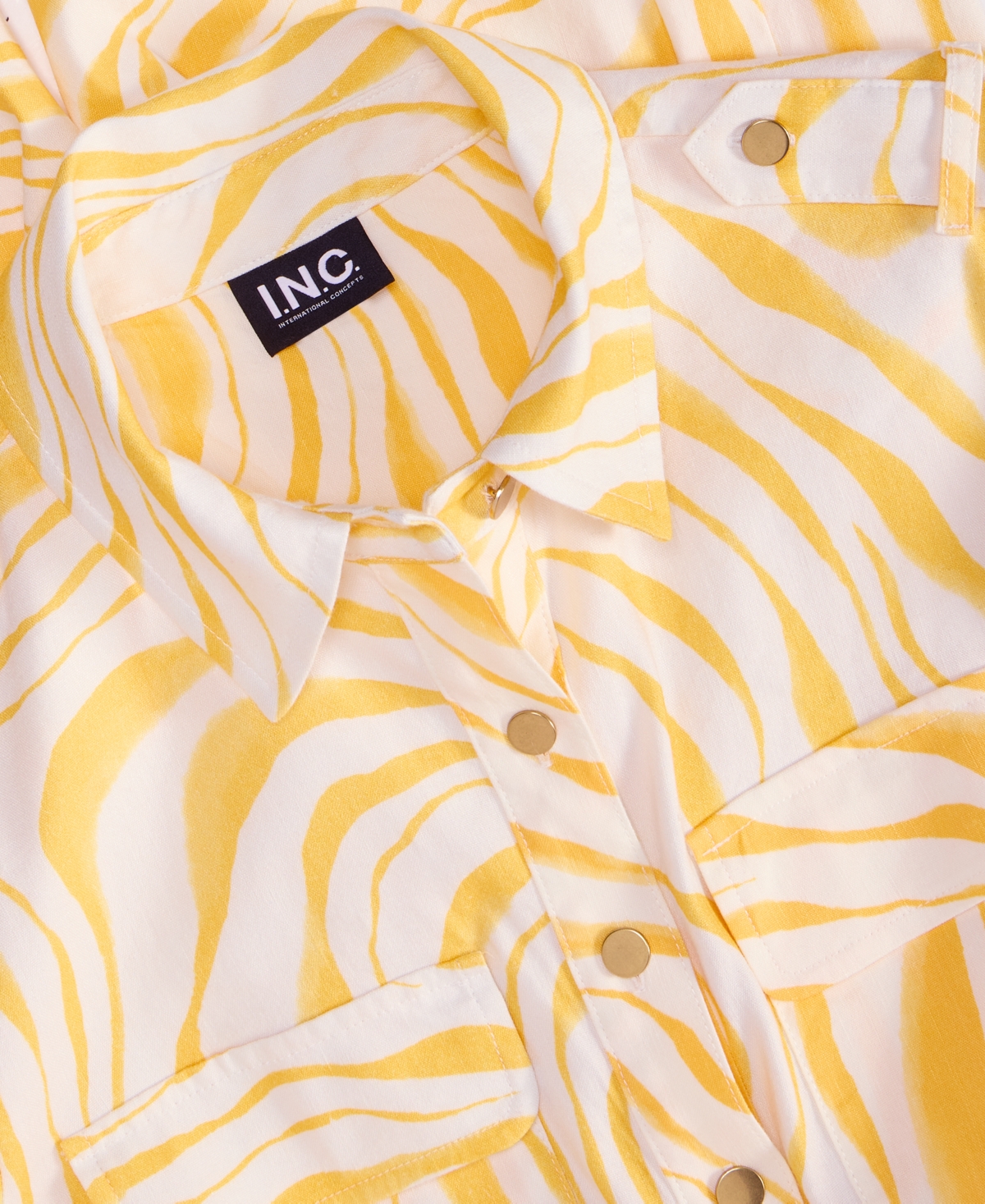 Inc International Concepts Petite Printed Utility Jumpsuit, Exclusively At Macy's In Mabry Stripe