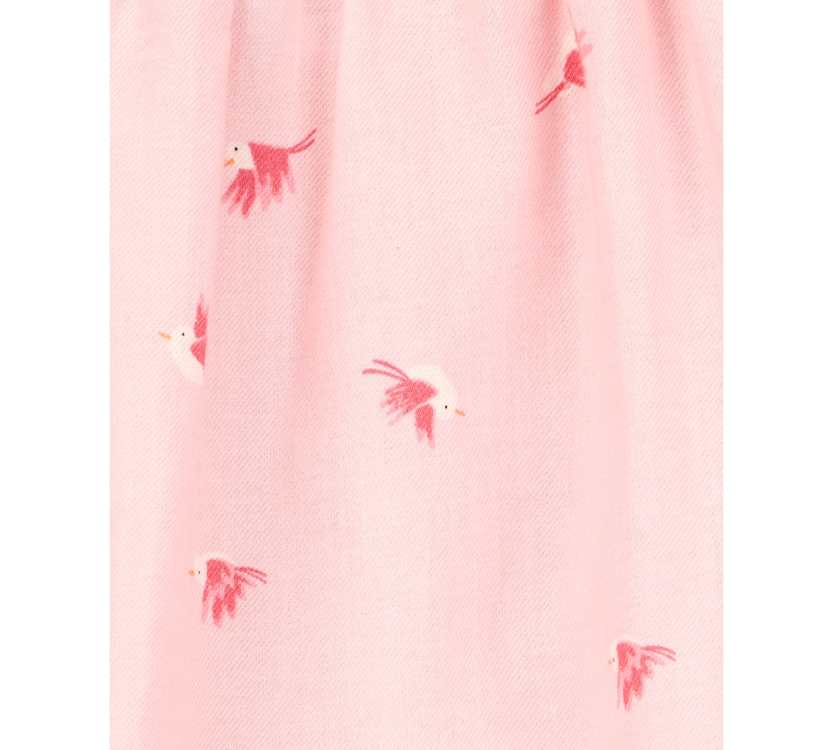 Carter's Baby Girls Cotton Bird-print Tank Romper In Pink