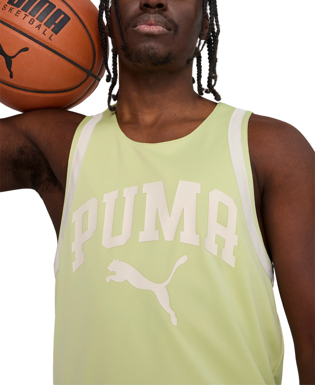 Puma Men's Dunked In Floral Regular-fit Reversible Mesh Tank
