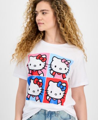 Grayson Threads, The Label Juniors' Hello Kitty Grid Graphic T-Shirt
