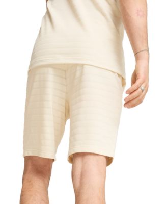 Men's Ess Elevated Regular-Fit Textured Stripe 9" Shorts