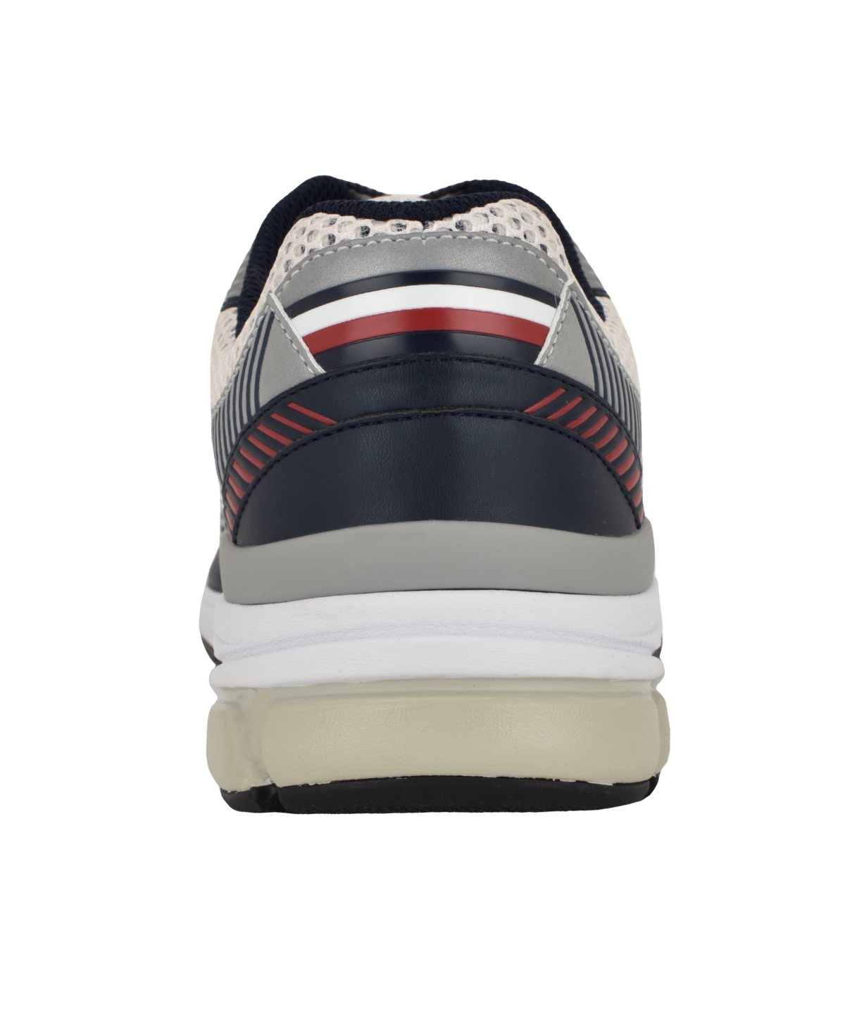 Tommy Hilfiger Men's Pug Lace Up Jogger Sneakers In Silver Multi