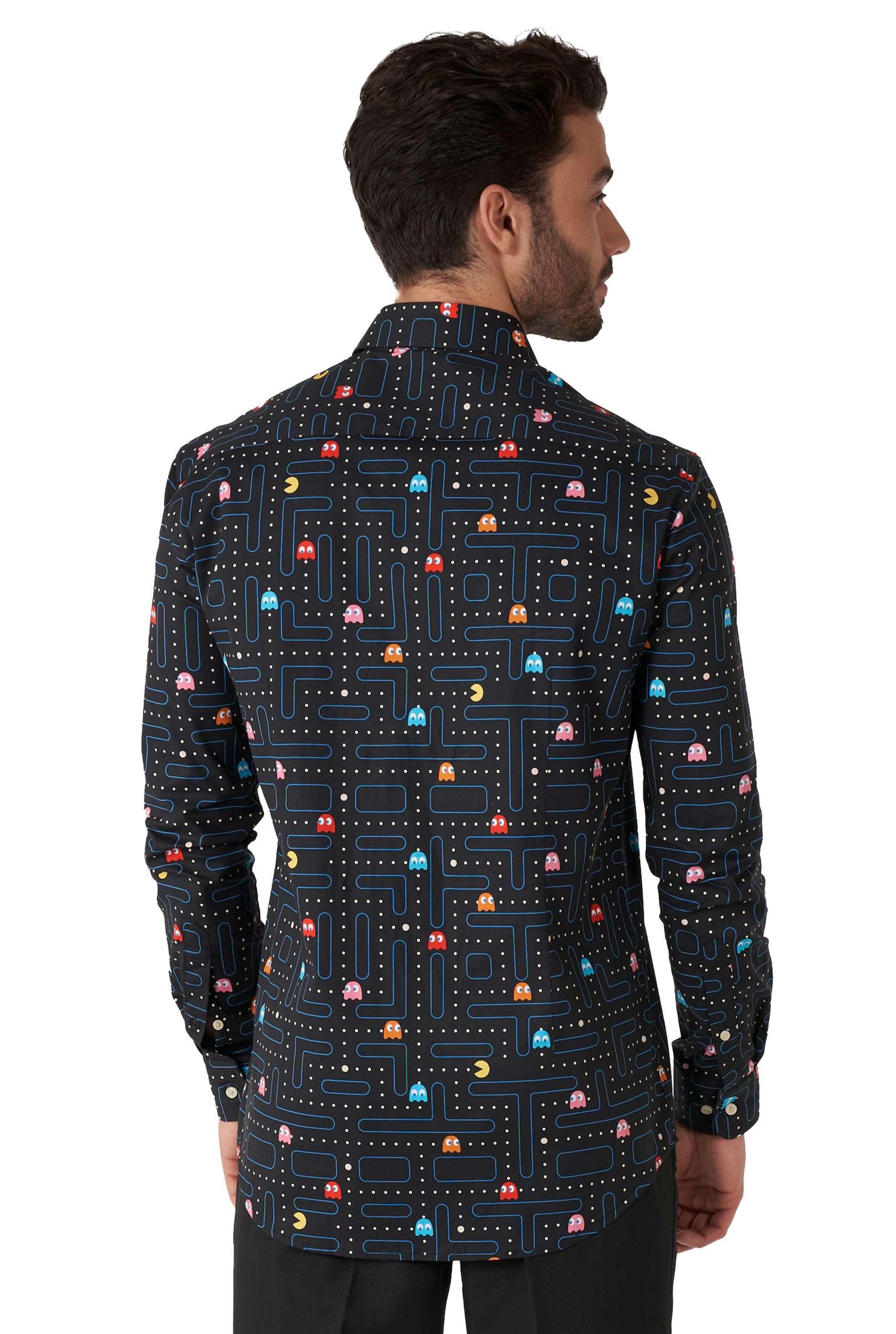 Мужские рубашки OppoSuits Printed Theme Party Shirts For Men, цвет: Чёрный — фото 3