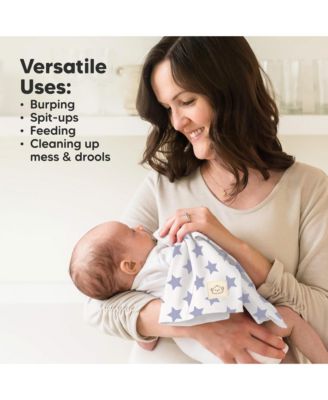 6pk Shea Baby Burp Cloths for Baby Boys and Girls, Burping Cloths for Babies, Newborn