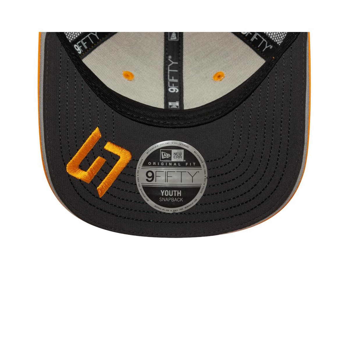 Shop New Era Big Boys And Girls Lando Norris Orange/anthracite Mclaren F1 Team 2025 Replica 9fifty Stretch-snap T In Orange,anthracite