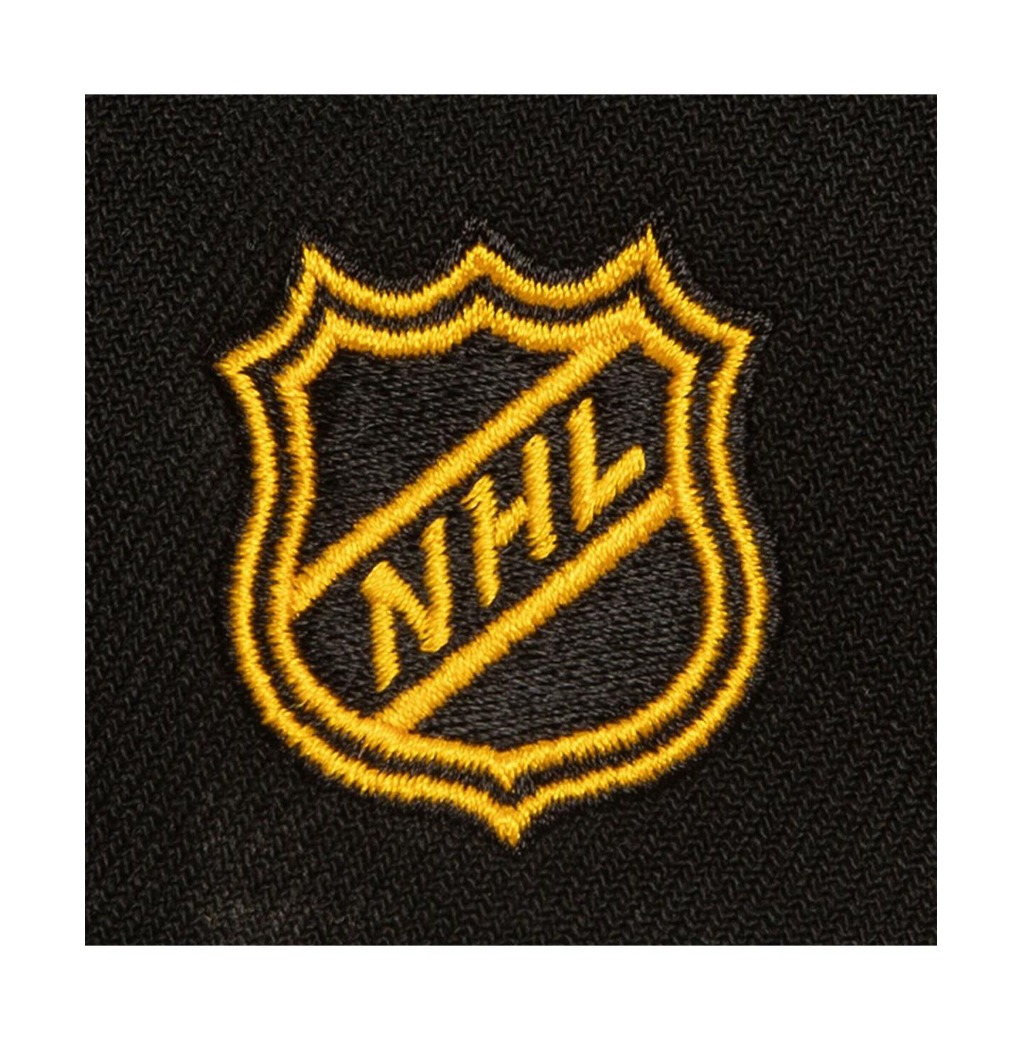 Мужская кепка Mitchell & Ness Black Boston Bruins Soul Triple Up Snapback Hat — фото 2