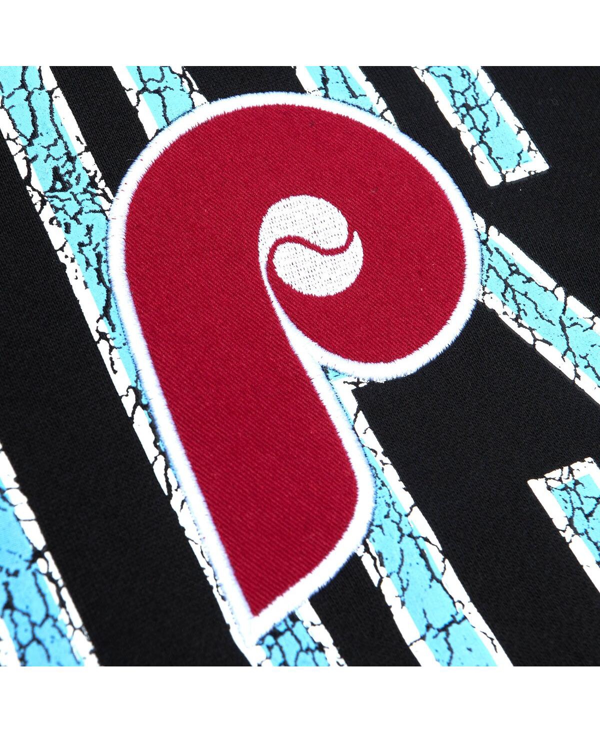 Mitchell & Ness Men's Black Philadelphia Phillies Team Og 2.0 Fleece Pullover Hoodie In Black