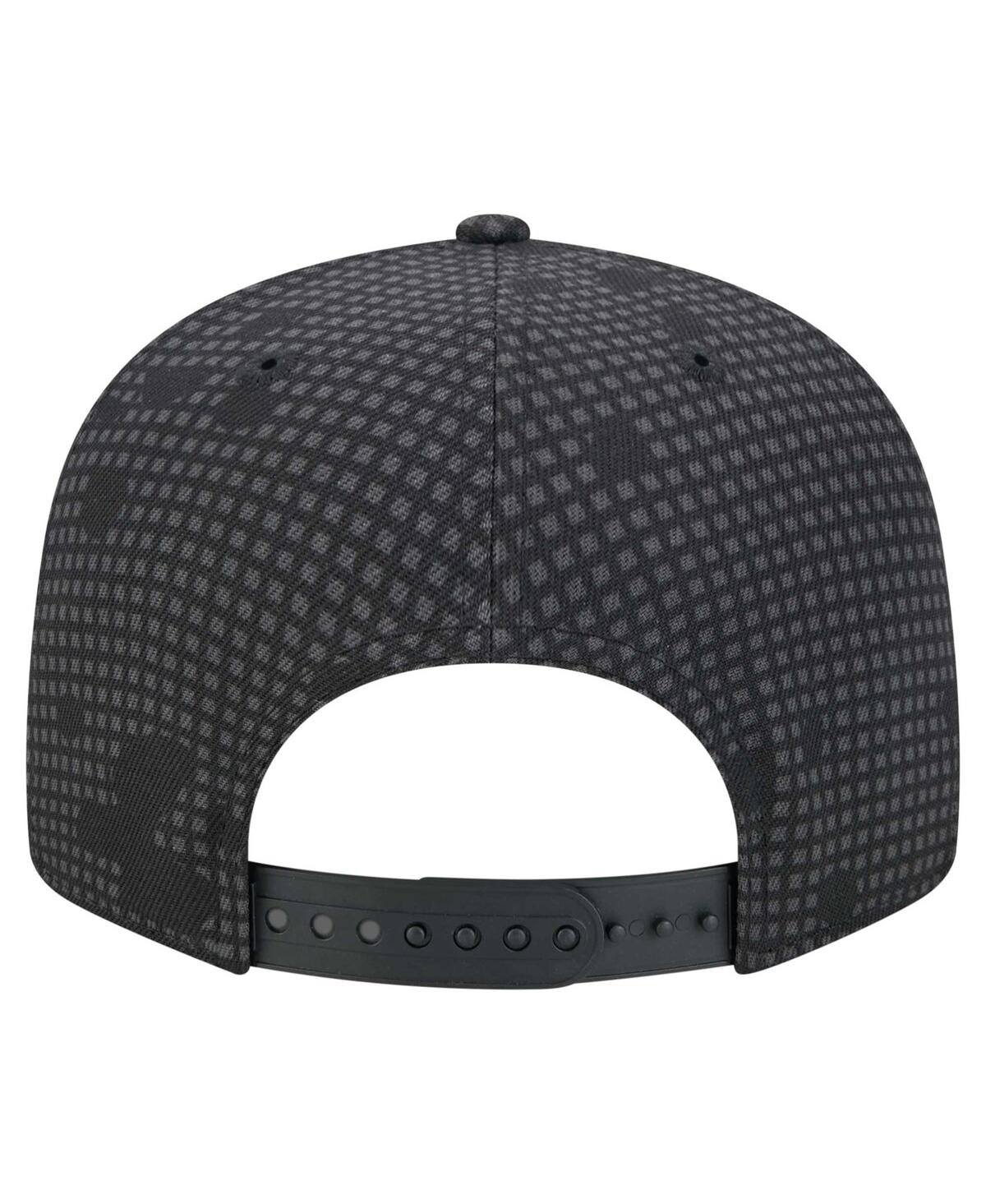 New Era Men's Black New York Jets Midnight Ink Pop Outline 9fifty Snapback Hat In Black