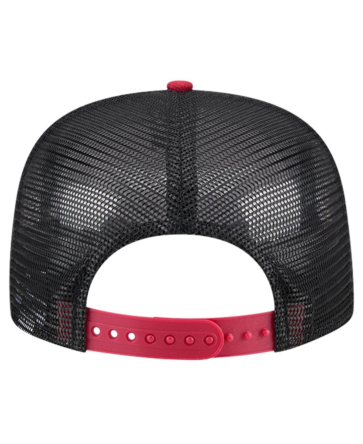 NEW ERA MEN'S BLACK ATLANTA UNITED FC THROWBACK GOLFER SNAPBACK HAT 