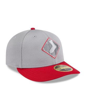 Men's Gray/Red Chicago White Sox 2025 Batting Practice Low Profile 59FIFTY Fitted Hat