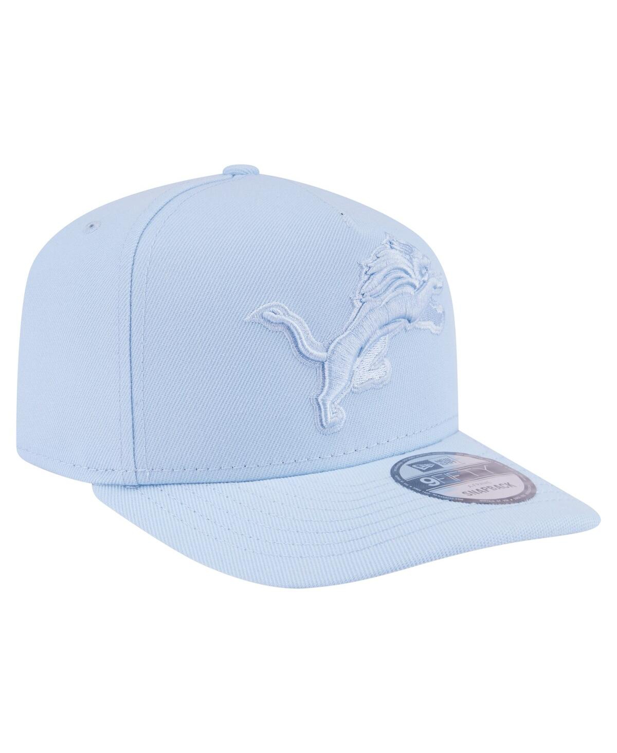 NEW ERA MEN'S LIGHT BLUE DETROIT LIONS COLOR PACK 9FIFTY SNAPBACK HAT 
