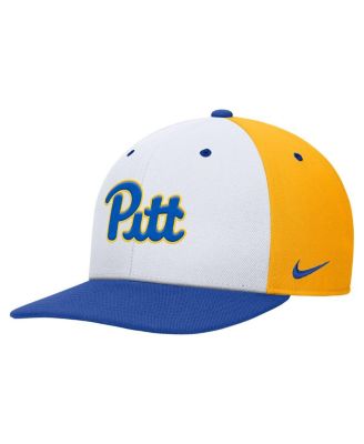 Men's White/Gold Pitt Panthers Pro Performance Snapback Hat