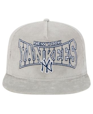 Men's Gray New York Yankees Corduroy Golfer Snapback Hat