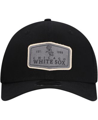 Men's Black Chicago White Sox Labeled 9SEVENTY Stretch-Snap Adjustable Hat