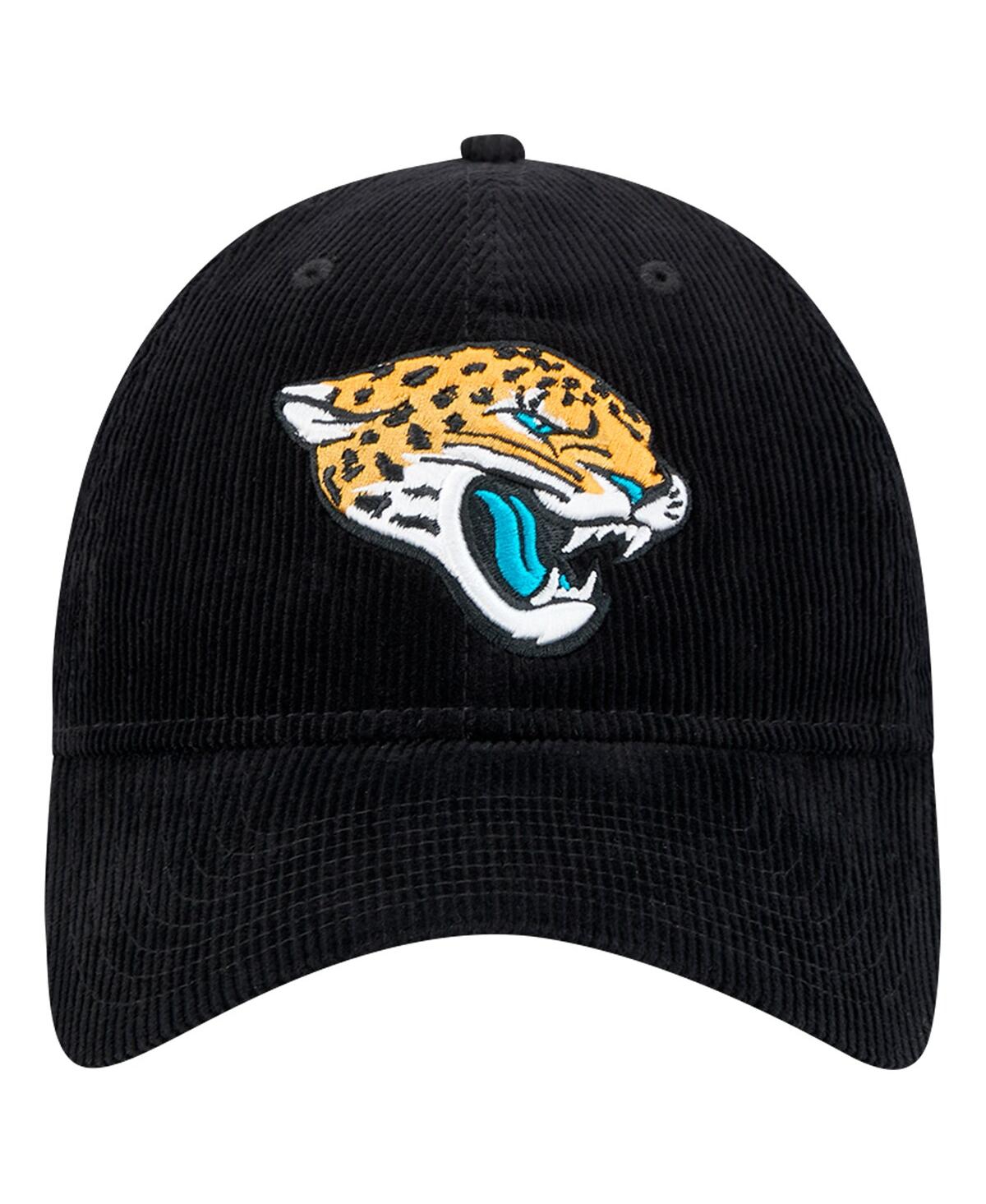 New Era Men's Black Jacksonville Jaguars Corded 9twenty Adjustable Hat In Black