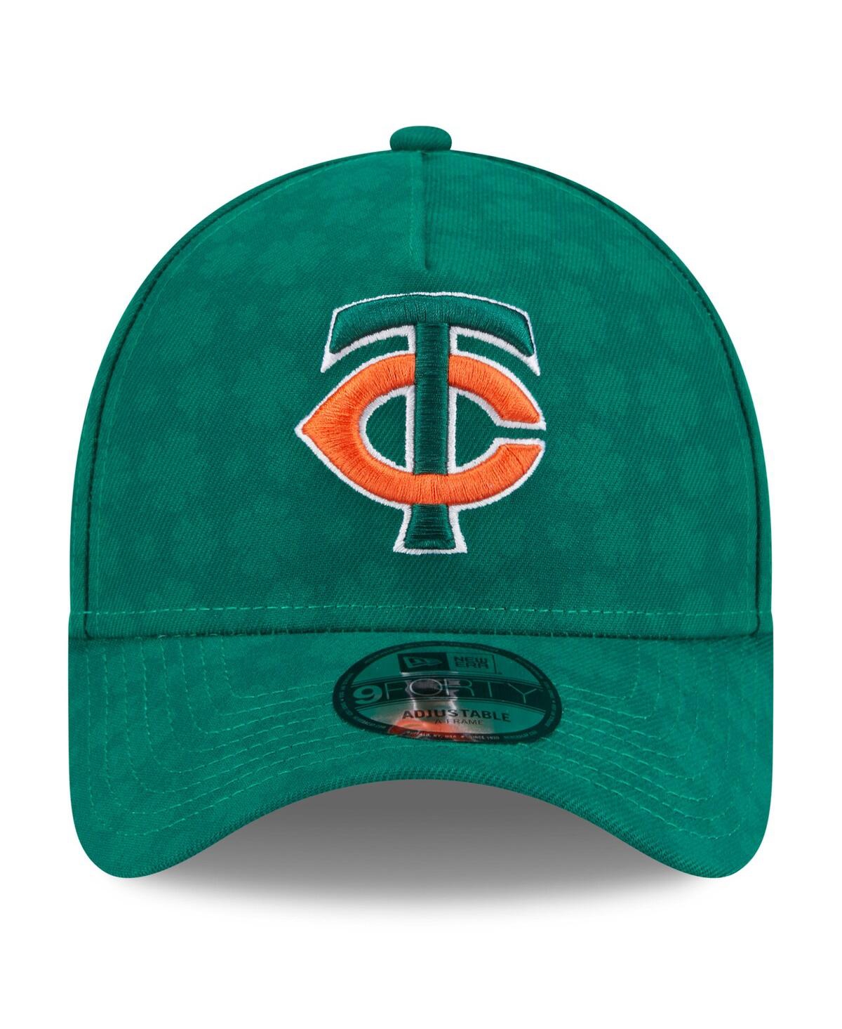 New Era Men's Kelly Green Minnesota Twins St. Patrick's Day A-frame 9forty Adjustable Hat In Kelly Green