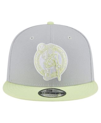 Men's Gray/Yellow Boston Celtics Color Pack Two-Tone 9FIFTY Snapback Hat