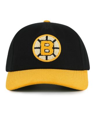 American Needle - Men's Black/Gold Boston Bruins Burnett Adjustable Hat
