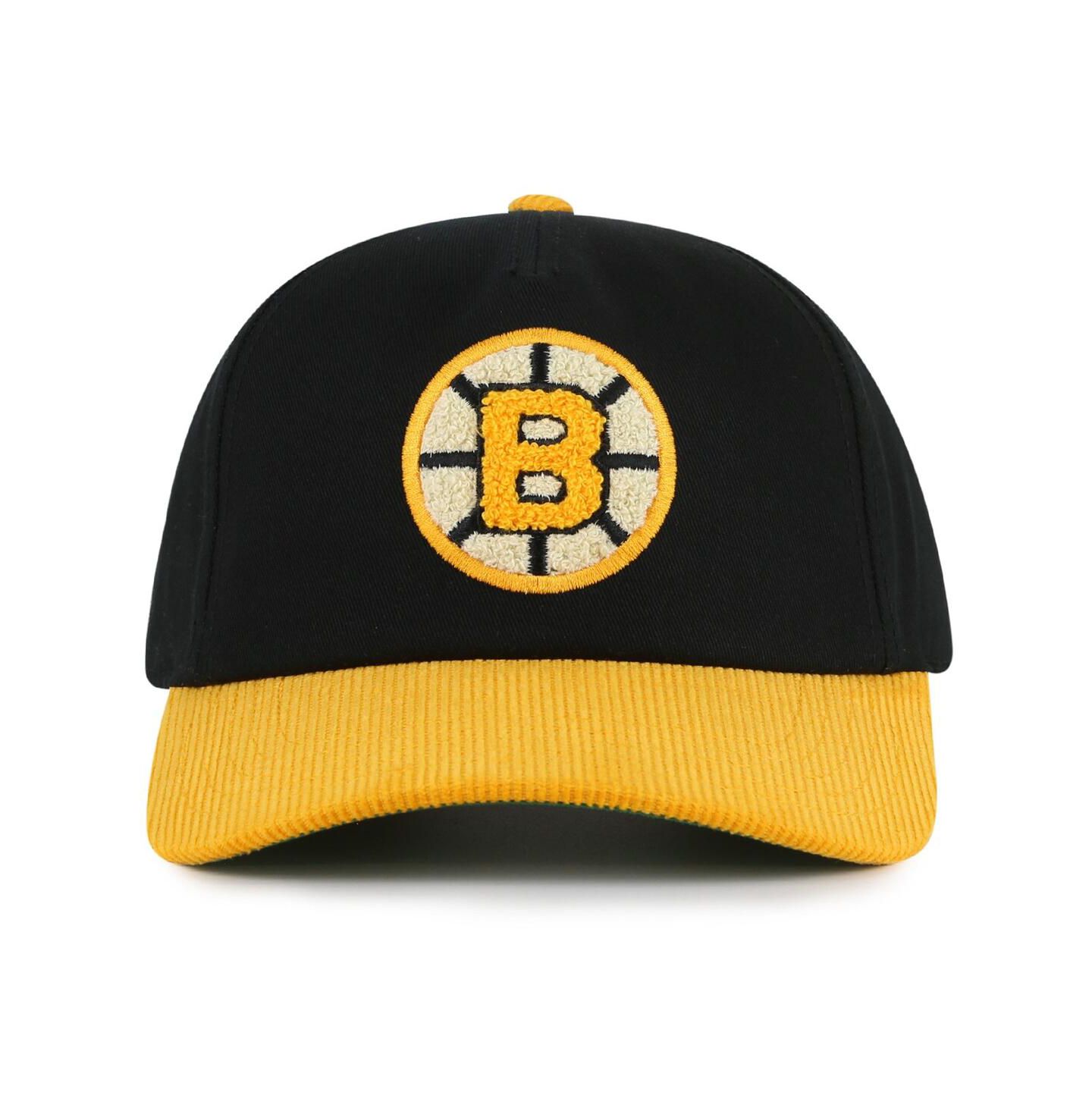 Мужская кепка American Needle Black/Gold Boston Bruins Burnett Adjustable Hat — фото 1