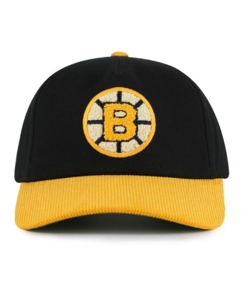Мужская кепка American Needle Black/Gold Boston Bruins Burnett Adjustable Hat