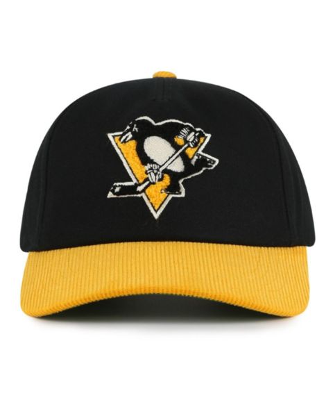 Мужская кепка American Needle Black/Gold Pittsburgh Penguins Burnett Adjustable Hat