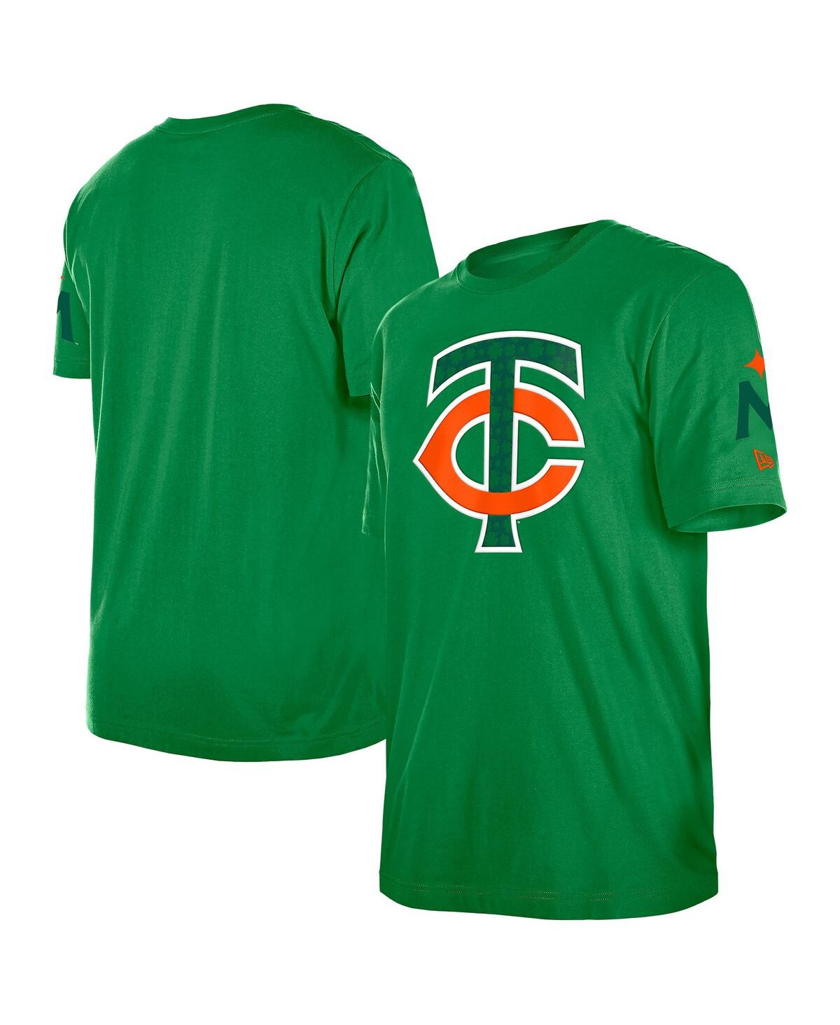 NEW ERA MEN'S KELLY GREEN MINNESOTA TWINS ST. PATRICK'S DAY SHAMROCK FILL T-SHIRT 