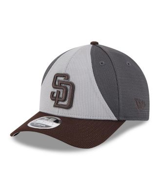 New Era - Men's Gray/Brown San Diego Padres 2025 Batting Practice 9FORTY M-Crown Adjustable Hat