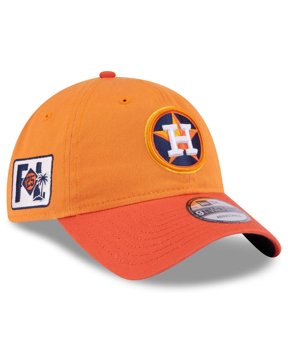 New Era Big Boys And Girls Orange Houston Astros 2025 Spring Training 9twenty Adjustable Hat In Orange