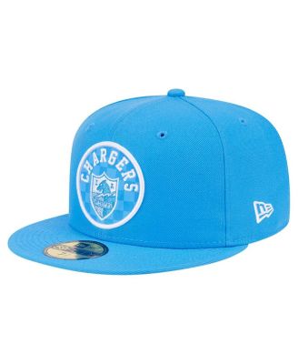 New Era - Men's Powder Blue Los Angeles Chargers Checkered 59FIFTY Fitted Hat