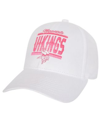 Outerstuff - Big Girls Minnesota Vikings All White Structured Adjustable&nbsp;Hat