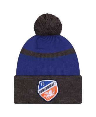 New Era - Men's&nbsp;Blue FC Cincinnati 2025 Kickoff Cuffed with pom Knit hat