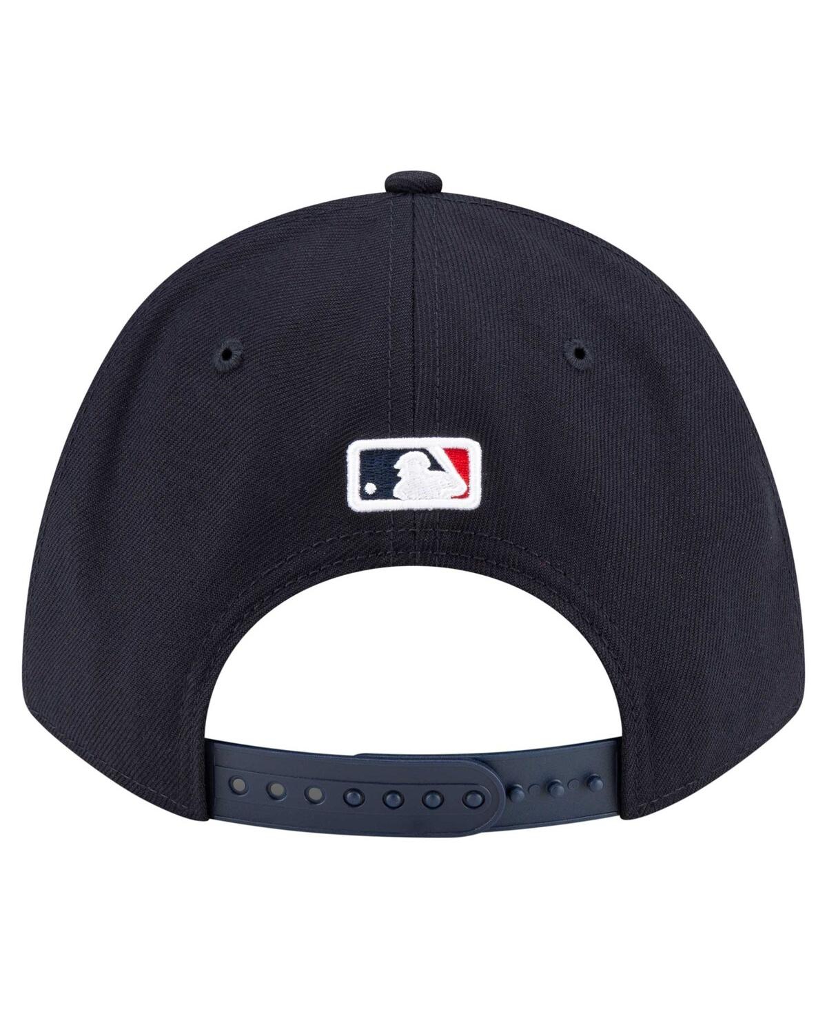 NEW ERA MEN'S NAVY ATLANTA BRAVES PLAYER REPLICA 9FORTY ADJUSTABLE HAT 