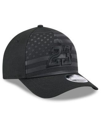 Men's Black Bubba Wallace American Flag 9FORTY M-Crown A-Frame Adjustable Hat