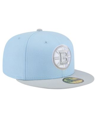 Men's Light Blue/Gray Boston Bruins Color Pack Two-Tone 59FIFTY Fitted Hat