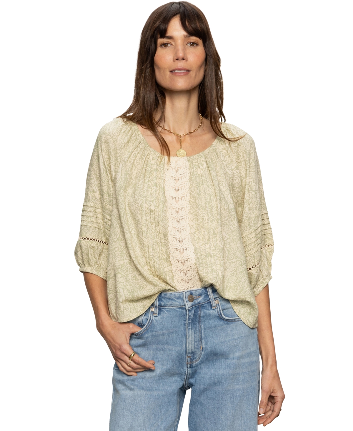 Sanctuary Women's Crafted Beach To Bar Printed Top In Mosaic