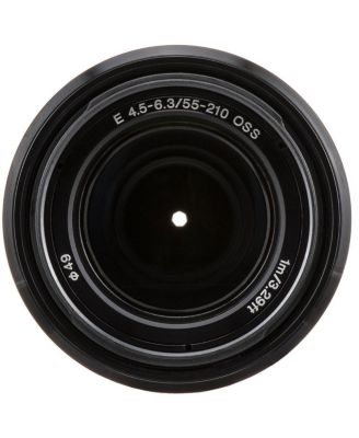 E 55-210mm f/4.5-6.3 OSS Lens for Sony E, Black