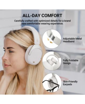 Over-Ear Noise Cancelling Headphones, 94H Playtime, Hi-Res Audio, Bluetooth 5.1, Foldable
