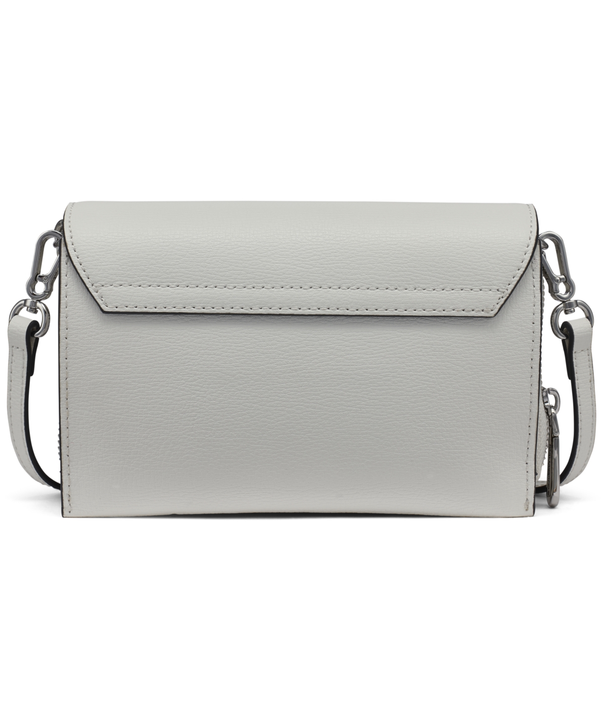 Karl Lagerfeld Lourdes Chain Strap Crossbody Bag In White,silver