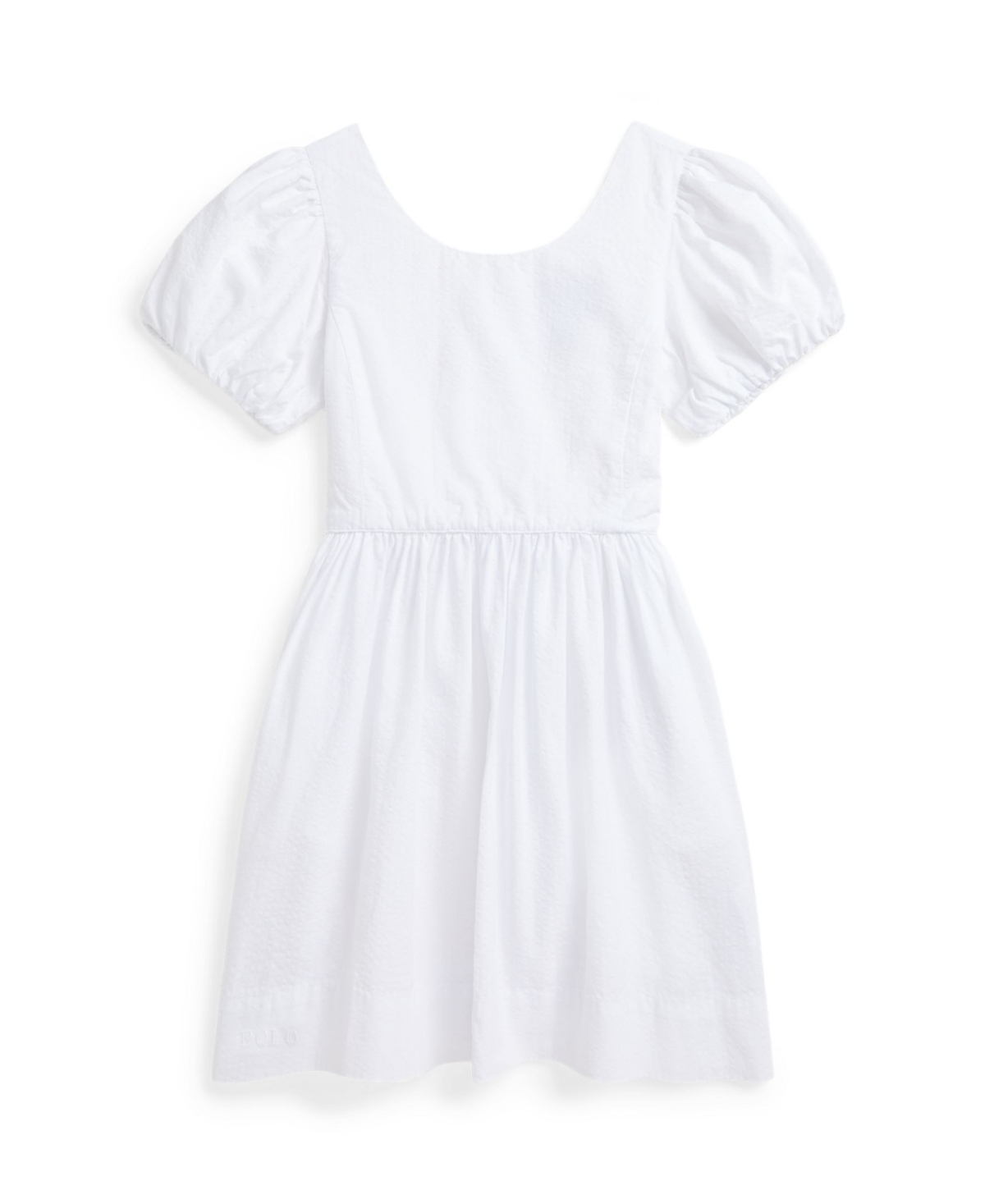 Polo Ralph Lauren Toddler And Little Girls Seersucker Dress In White
