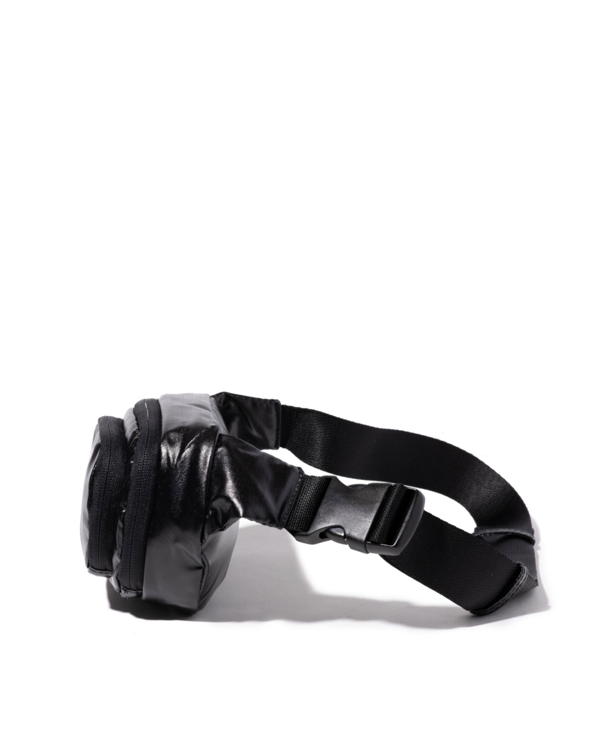 Baggallini On The Go Waist Pack Belt Bag In Black Gloss Ripstop
