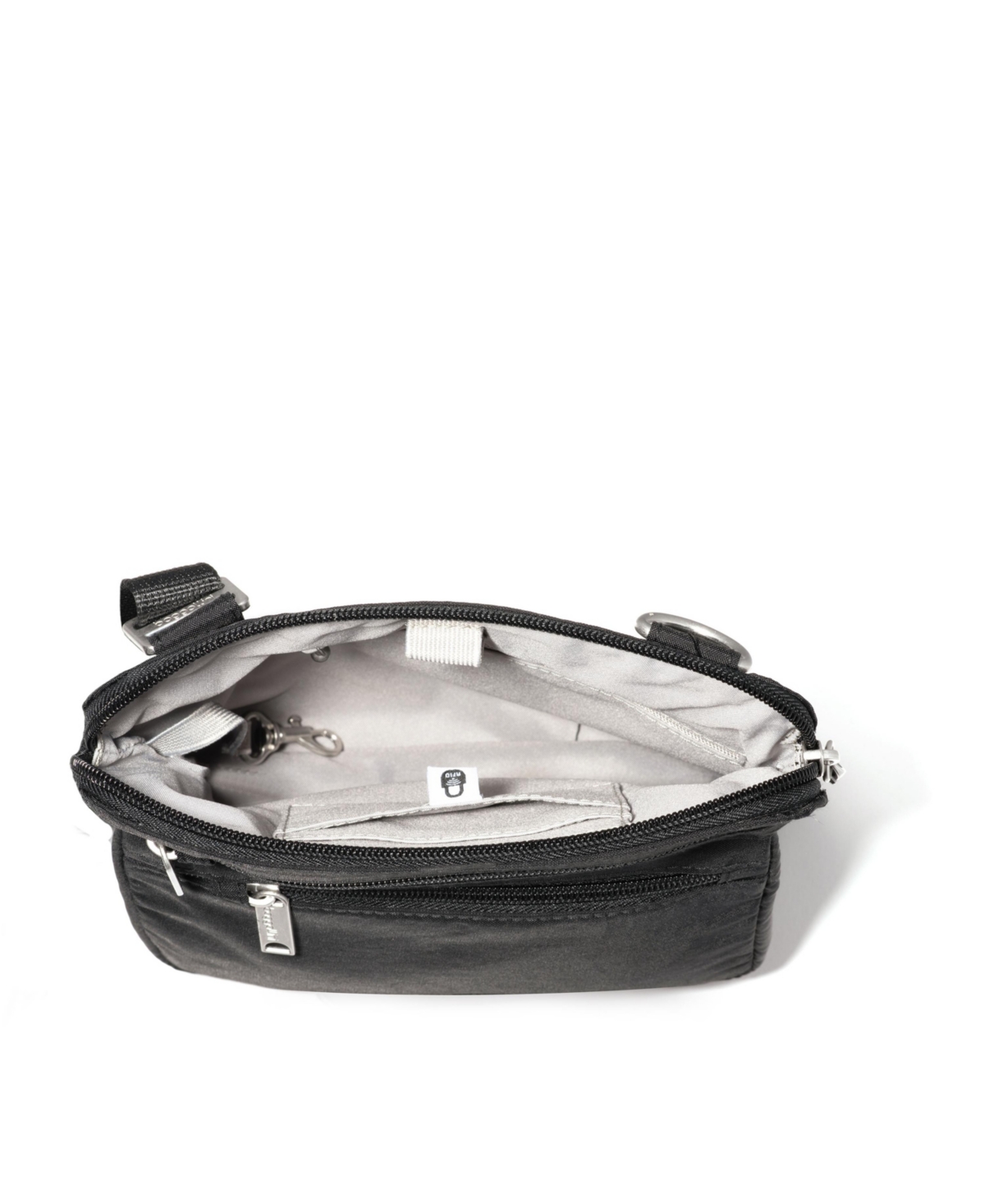 Baggallini Securtex Anti-theft Crossbody Bag In Black