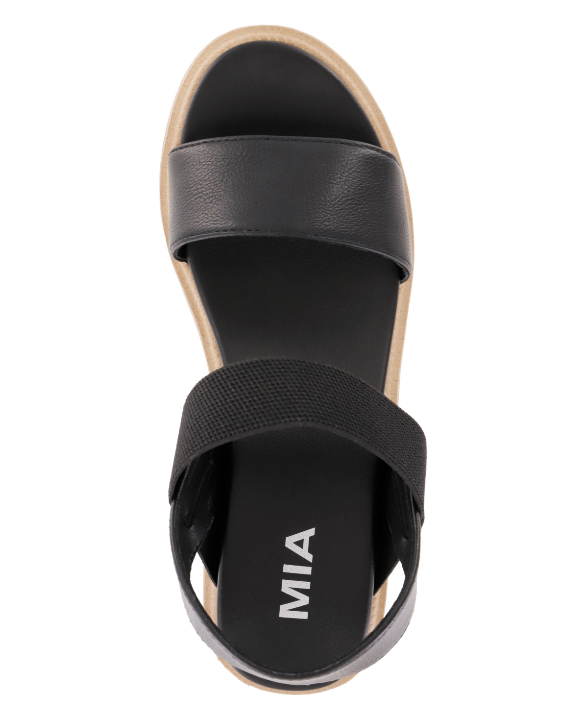 Mia Jony Ankle Strap Platform Sandal In Black
